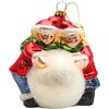 Dekohelden24 Lauschaer - Palline di vetro per albero di Natale, per bambini, in vetro Lauscha, L/B/H10 x 7 x 12 cm