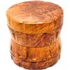 TPLF - Grinder in legno, macina spezie, 4 parti con recuperatore di polline da 63 mm (marrone scuro)