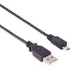 PremiumCord Cavo di Collegamento USB - Micro USB 1,8 m, USB A Maschio a Micro B Maschio Esteso, Cavo Dati USB 2.0 Ad Alta velocità 480mbit/s, 5 Pin, 2X Schermato, AWG28, Colore Nero, 1,8 M