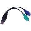 PremiumCord Adattatore USB a PS/2 USB 2.0 per mouse e tastiera