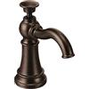 Moen Dispenser di sapone da cucina con bottiglia ricaricabile sopra il lavandino, bronzo lucidato a olio, 1.12