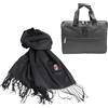 ACM 1899 Set Box Idea Regalo Natale o Compleanno, 2 prodotti MILAN, Sciarpa e Borsa porta PC, Prodotto Ufficiale MILAN 144009
