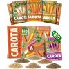 ZenGreens® - Set di Semi di Carota bio (6 pezzi) - 6 Semi di Carota per Coltivazione Facile in Giardino, Balcone o Serra - Semi da Piantare - Sementi