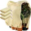 FINEVERNEK 3pcs 120*180cm Cappuccio Protezione Piante,Protezione Invernale per Piante con Coulisse e Cerniera,Copertura Protettiva per Piante,Riutilizzabile per Telo di Protezione Antigelo per Inverno
