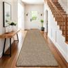 SHACOS Tappeto Runner Corridoio Lungo Marrone 60 x 240 cm Tappeto Passatoia Ingresso Antiscivolo Lavabile Assorbente Antimacchia Tappeti Corridoio Lungo Moderni per Ingresso, Cucina, Lavanderia