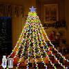 Micacorn Catene Luminose per Natalizie, USB Luci Delle Cascate e Telecomando 2M×9 Striscia 8 Modalità 198 LED Impermeabili Decorative Stringa per Esterni Interni Natale Giardino