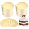 HONZUEN Mini Vassoi Torte 200 Pezzi 8cm Oro per Dessert | 200 pezzi - Ø8 cm - Per mousse e pasticcini - Per feste e matrimoni