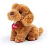 Trudi Barboncino Toy Oliver seduto Cane peluche gioco, regalo Natale e compleanno | 15x20x18cm taglia S | Classici cani peluche | modello 22332