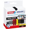 Tesa Nastro Attacca/Stacca On&Off Extra Forte, 1m x 50mm, Nero