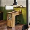 SoBuy FWT98-PF tavolo da bar con piano di lavoro allungabile, tavolo alto, tavolo da bistrot, tavolo da bar in stile industriale