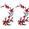 zeng 2 pezzi ricamati patch fiore fai da te pezzi ricamo cucire sulle patch patch applique ricamo per jeans, giacche, abbigliamento, borse