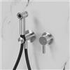 neoro FC set miscelatore in acciaio inox, con set doccetta bidet, BN0767FCBS#Set9, FC acciaio inox spazzolato [Rubinetteria Bagno > Bidet / Set Doccetta WC]