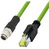 Logilink CQM015S - Cavo patch industriale M12 CAT6A, PUR, M12 X codificato su RJ45, 0,25 m