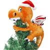 Shappy Puntale per albero di Natale, 25,4 x 20,3 cm, grande, divertente, in peluche, da appendere, ornamento natalizio carino adorabile per feste di compleanno