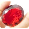 Sapphire_hub 79,45 ct. grande topazio rosso taglio ovale sfaccettato AAA + pietra...