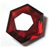 sapphire_hub 57,40 ct. Topazio rosso sangue sfaccettato taglio esagonale pietre preziose s...