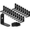 ZiYuya 20pcs Staffa angolare a L, Staffe Angolari con giunto ad angolo retto, Squadrette Angolari Per Legno Di 90°staffa di supporto Fissaggio angolare per Mobili, Scaffali, Sedie In Legno 30mm x 30mm
