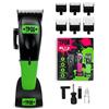 TPOB Play Barber - Tagliacapelli da uomo, 7500 giri/min, con impugnature in gomma (nero/verde/rosa)