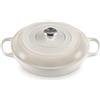 Le Creuset Tegame basso Evolution in ghisa vetrificata, Rotondo, diameter 30 cm, 3.2 l, Meringue, 21180307164430