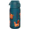 Ion8 Borraccia per Bambini, 350 ml, a Prova di Perdite, Facile da Aprire, Serratura Sicura, Lavabile in Lavastoviglie, Senza BPA, Maniglia per il Trasporto, Facile Pulizia, Panda Rossi