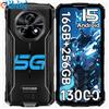 telefono da lavoro Android Smartphone 5G, 13000Mah, 16GB+256GB/2TB Telefono Ind
