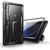 Dexnor per Samsung Galaxy Tab S9 FE Plus Cover [Protezione dello schermo integrata e supporto], Custodia protettiva antiurto durevole di grado militare case per Samsung Galaxy Tab S9 FE Plus - Nero