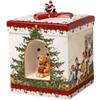 Villeroy & Boch - Christmas Toy's Scatola Rettangolare Bambini Variopinto, Scatola di Biscotti, Biscottiera, Scatoline Biscotti, Decorazioni per la Casa, Xmas, Natale, Porcellana, Metallo, Plastica
