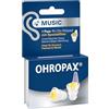 OHROPAX Auricolari Music - con filtro speciale - suono autentico con isolamento uniforme - valore di isolamento acustico SNR 19 dB - ideale per concerti - 1 paio di filtri inseriti + 1 paio di tappi