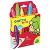 GIOTTO BEBE Pastelli cera super - lunghezza 7,5mm con Ø 11mm - colori assortiti - Giotto - astuccio 10 superpastelloni (unità vendita 1 pz.)