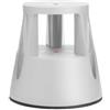 METHODO Sgabello Roll a step con ruote - 24 x 45 x 45 cm - grigio chiaro - Caimi (unità vendita 1 pz.)