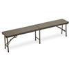 Garden Friend Panca Horeca - pieghevole - 44 x 30 x 183 cm - acciaio-HDPE - noce - Garden Friend (unità vendita 1 pz.)