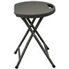 Garden Friend Sgabello Horeca - pieghevole - 44 x 30 x 30 cm - acciaio-HDPE - noce - Garden Friend (unità vendita 1 pz.)