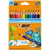 BIC KIDS Matita colorata Evolution Triangle - colori assortiti - Bic - conf. 12 pezzi (unità vendita 1 pz.)