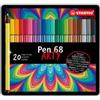 STABILO Pennarelli Pen 68 - colori assortiti - Stabilo - scatola in metallo 20 pezzi (unità vendita 1 pz.)