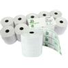 SABACART Rotolo per registratore cassa - lunga durata - 57,5 mm x 80 m - 55 gr - diametro esterno 77 mm - anima 12 mm - carta termica - Sabacart - blister 10 pezzi (unità vendita 1 pz.)