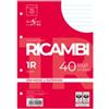 PIGNA Ricambi forati Quaxima - A4 - 1 rigo - 80 gr - Pigna - conf. 40 pezzi (unità vendita 1 pz.)