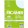 PIGNA Ricambi forati Quaxima - A4 - 4 mm - 80 gr - Pigna - conf. 40 pezzi (unità vendita 1 pz.)