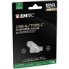 Emtec - Memoria Dual USB3.2 to Type-C - 128GB - ECMMD128GD283 (unità vendita 1 pz.)