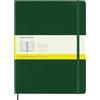 Moleskine Classic Notebook, Taccuino a Quadretti, Copertina Rigida e Chiusura Elastica, Formato XL 19 x 25 cm, Colore Verde Mirto, 192 Pagine