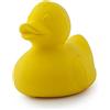 Oli & Carol - Giocattolo da bagno in gomma naturale, Elvis l'anatra da bagno, giallo, 8 cm