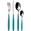 Guzzini Set 24 Posate My Fusion, Blu Opaco, 16.8 x 7.5 x h25.5 cm