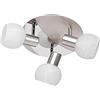 RL LIVE YOUR LIGHT Reality Leuchten a + + to e, Spot, Metallo, E14, nickel matt/chrom, 22 x 22 x 17 cm, E14