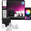 Philips Hue Starter Kit, Con Hub Bridge Pro, 3 lampadine smart GU10 e Smart button, Lampadine intelligenti con luce bianca e colorata, Luci smart compatibili con Alexa, Google Assistant e Apple Home