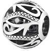 GLOWDAS Nero Malocchio Charms fit Pandora Halloween Braccialetto, 925 Sterling Silver Eye di Horus All Seeing Eye CZ Perline come palla di calcio, regali di Natale per il nipote/nipote/nipote/cugino