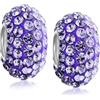 Bling Jewelry Ciondolo A Perline A Cristallo Di Colori Solidi Per Braccialetto In Argento Sterling (Set 2)
