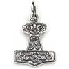 NKlaus Ciondolo Martello di Thor Argento 925 ossidato 1,4cm Talismano Vichingo Amuleto 9480