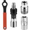 Retoo Set Attrezzi Riparazione Bici 7 Pezzi – Acciaio Robusto, Compact, Per Catena, Pedivella E Cassetta - 6