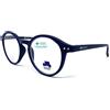 VENICE EYEWEAR OCCHIALI New Model Occhiali da Lettura UNISEX Anti Luce Blu Uomo e Donna Computer Glasses Lennon Professional Executive Venice Visione Chiara - Moda Comodo - diversi colori (Blu, 2.50)