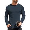 COOFANDY Maglione da uomo girocollo slim fit leggero a maniche lunghe casual lavorato a maglia maglione felpe, blu navy, XL