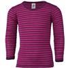 Engel Maglietta Intima per Bambini Merino, 70% Lana Merino (Biologica), 30% Seta (Lampone/Orchidea, 3-4 Anni)